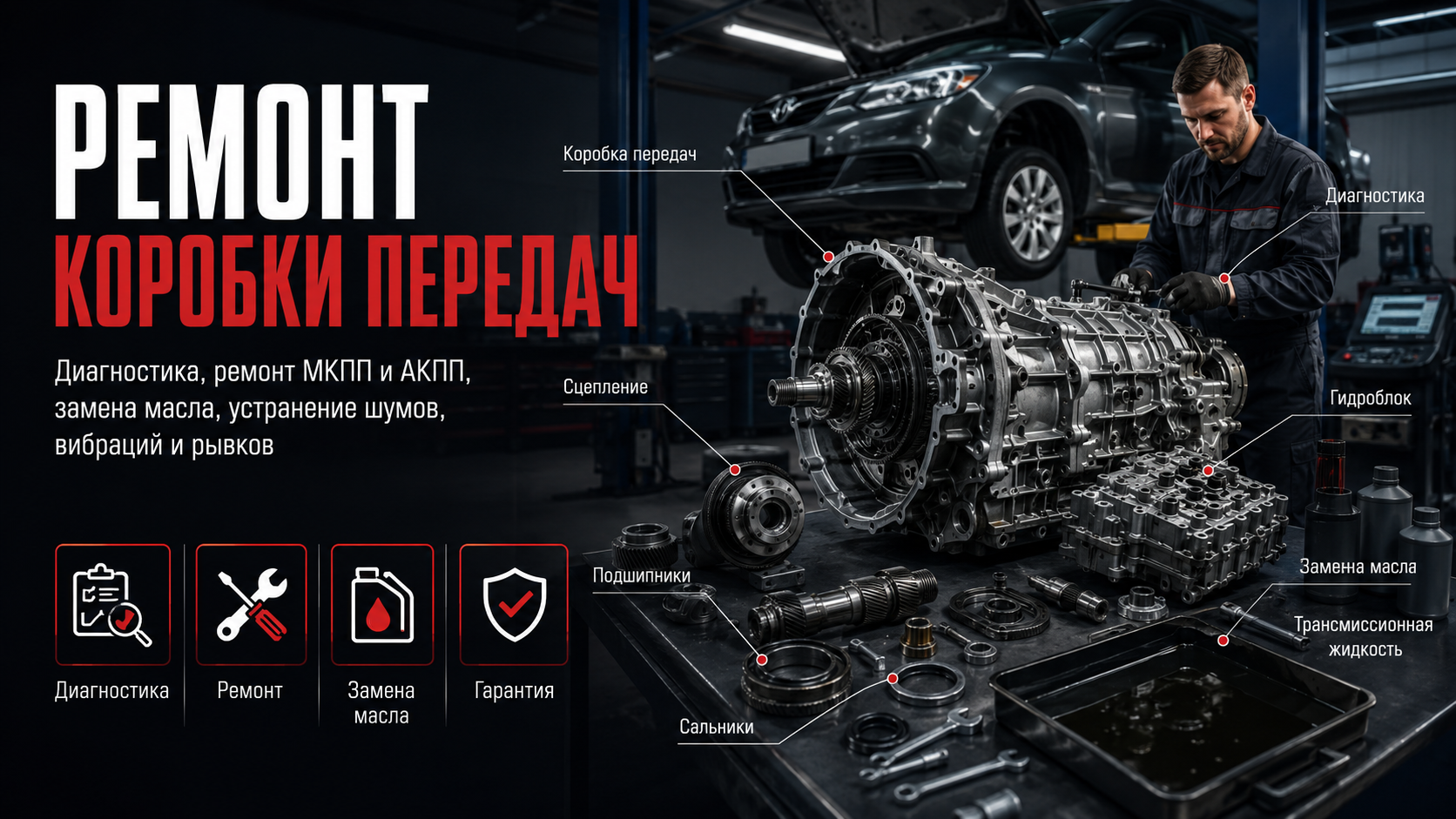 Ремонт коробки передач в Твери